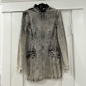 Aknvas Black and Gray Denim Dress